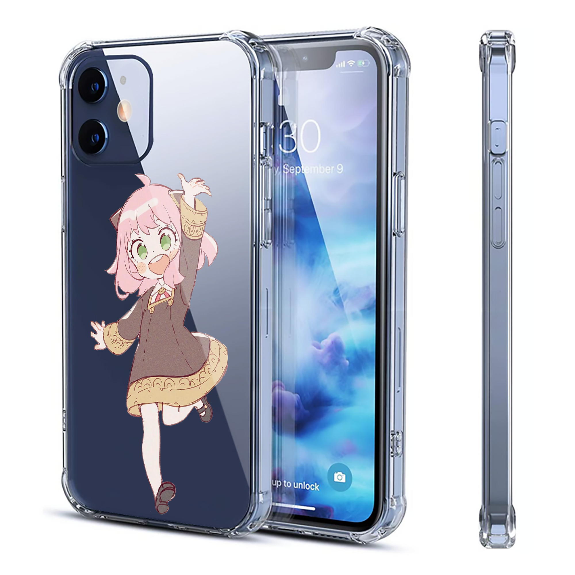 （画像用） SPY×FAMILY间谍家家酒 【iPhone 12シリーズ対応】透明スマホケース（クリアソフトケース）